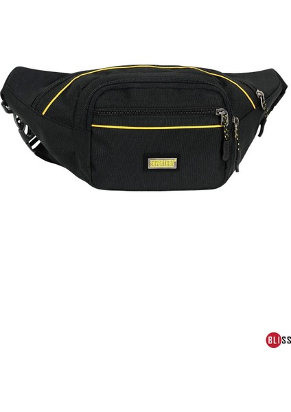 Unisex Günlük Çok Amaçlı Siyah Bel ve Omuz Çantası