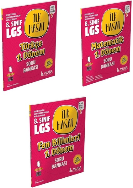 Ilk Hasat Muba Türkçe- Matematik- Fen Bilimleri 1.dönem Soru Bankası -Set