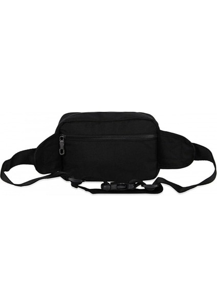 Şık Siyah Bel Çantası, Günlük ve Spor Kullanımına Uygun, Hafif ve Dayanıklı fırsatları
