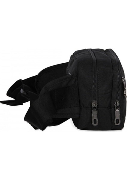 Şık Siyah Bel Çantası, Günlük ve Spor Kullanımına Uygun, Hafif ve Dayanıklı indirimleri