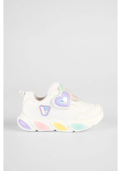 22-30 Numara Arası Vicco Lovely Işıklı Ayakkabı - Beyaz