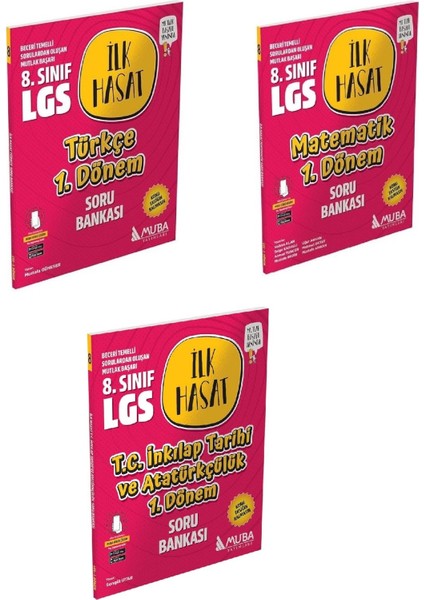 Ilk Hasat Muba Türkçe- Matematik- Inkılap Tarihi 1.dönem Soru Bankası -Set