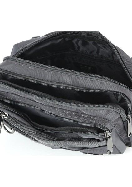 Gri Uniseks Bel Çantası, Şık ve Kullanışlı Tasarım, Rahat Taşımak Için Ideal.