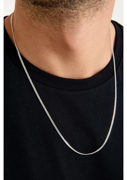 925 Ayar Gümüş Unisex Gurmet Zincir Kolye 2.2 mm 60 cm fiyatları