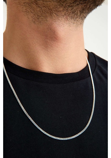 925 Ayar Gümüş Unisex Gurmet Zincir Kolye 2.2 mm 60 cm indirimleri