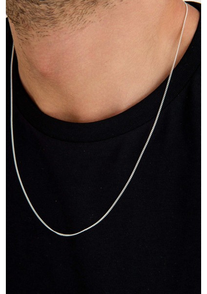 925 Ayar Gümüş Unisex Gurmet Zincir Kolye 1.3 mm 60 cm indirimleri