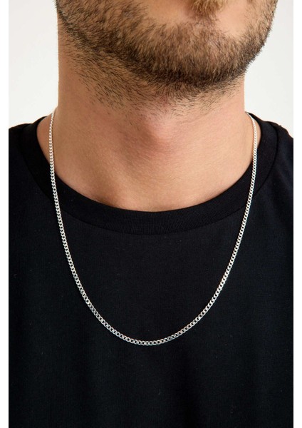 925 Ayar Gümüş Unisex Gurmet Zincir Kolye 3 mm 60 cm fiyatları