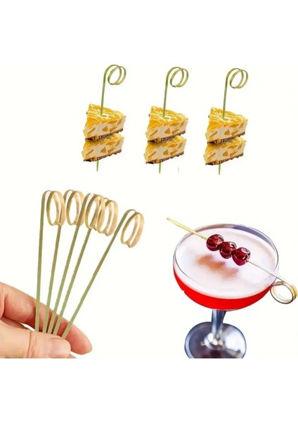 Parmak Kürdan Bambu Kokteyl Çubukları 50 Adet Kanepeler,mezeler Parti Malzemeleri 15 cm fiyatları