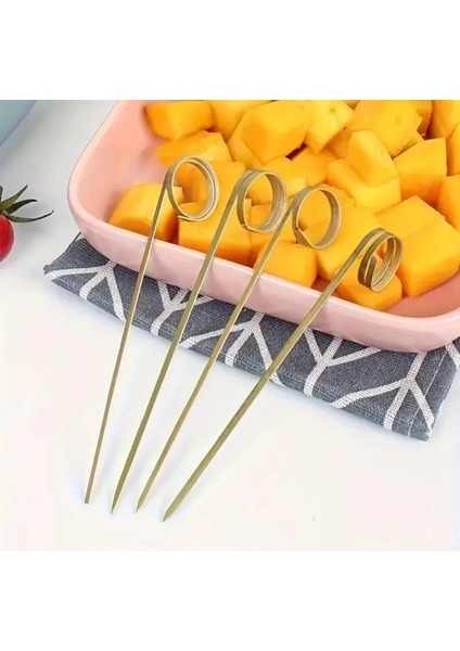 Parmak Kürdan Bambu Kokteyl Çubukları 50 Adet Kanepeler,mezeler Parti Malzemeleri 15 cm indirimleri