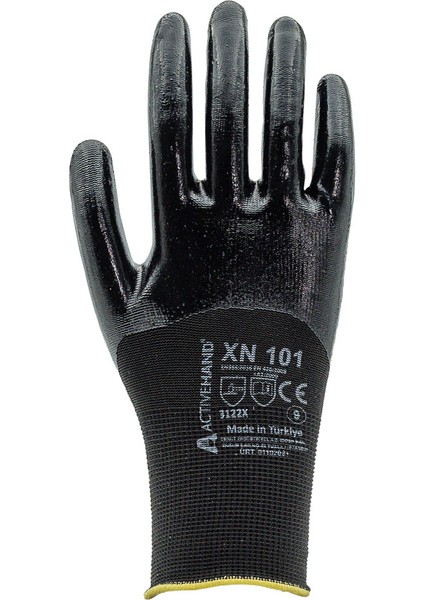 Xn 101 Sy/sy No:10 3/4 Nitril Kaplı Polyester Eldiven