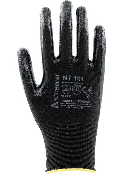 Nt 101 Sy/sy No:10 Nitril Kaplı Polyester Eldiven