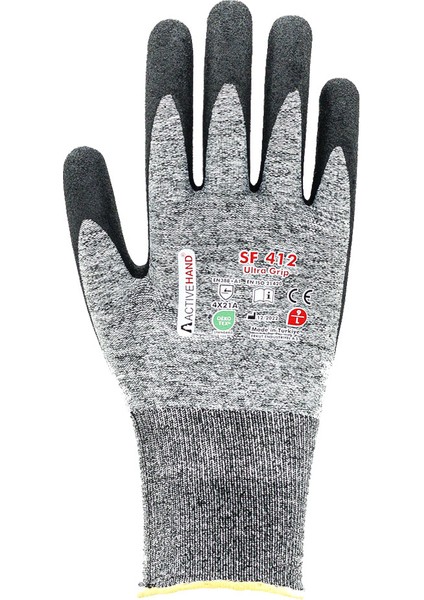 Sf 412 Gr/sy No:10 Köpük Nitril Kaplı Sandy Finish Polyester Eldiven