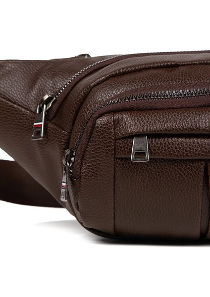 Kahverengi Su Geçirmez Çapraz Omuz ve Bel Çantası, Rahat ve Şık Tasarım. fırsatları