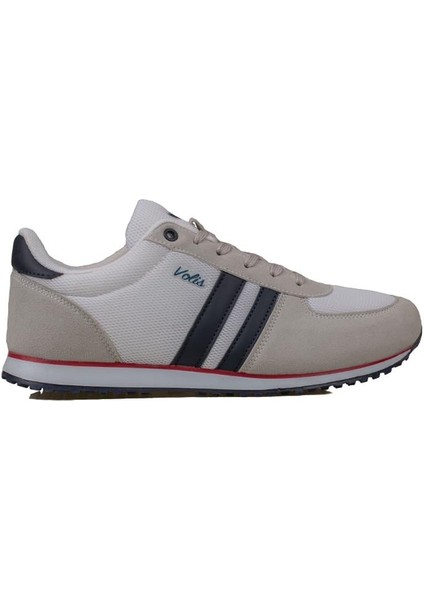 Beyaz Erkek Anorak Kaydırmaz Taban Sneaker