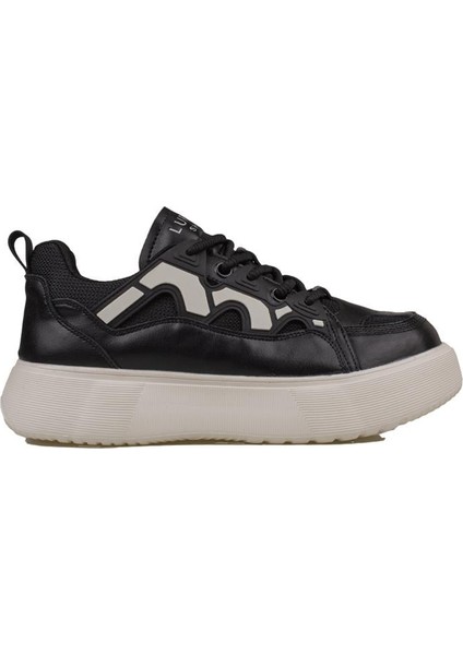 Siyah Jake Erkek Deri Sneaker