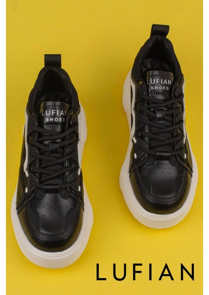 Siyah Jake Erkek Deri Sneaker fırsatları