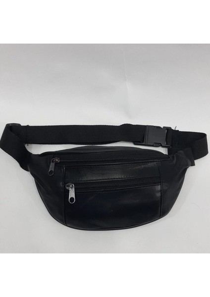 Hakiki Deri Siyah Bel Çantası, Şık ve Kullanışlı Tasarım indirimleri
