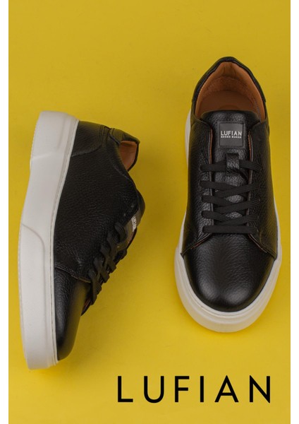 Siyah Tommy Erkek Deri Sneaker fırsatları