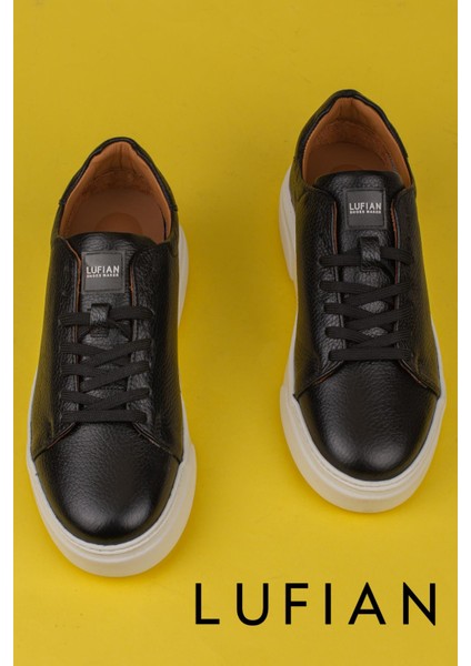 Siyah Tommy Erkek Deri Sneaker indirimleri