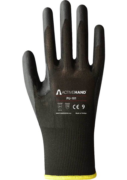 Pu 101 Sy/sy No:8 Pu Kaplı Polyester Eldiven