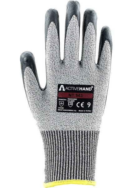 Nt 543 Gr/sy No:9 Köpük Nitril Kaplı Polietilen Kesilmeye Dayanıklı Eldiven