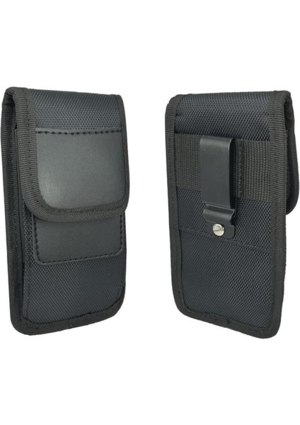 Siyah 6-7 Inç Bel Çantası ve Telefon Kılıfı Seti