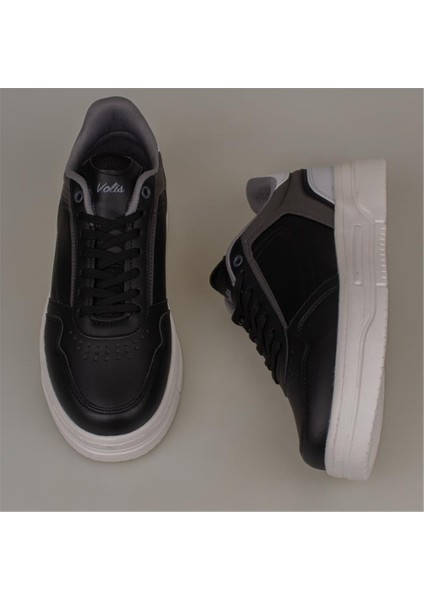 Siyah Kalın Taban Erkek Sneaker indirimleri