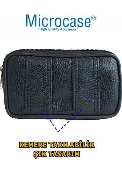 Siyah Suni Deri Çok Gözlü Anahtarlık ve Çakmaklı Çanta AL4431