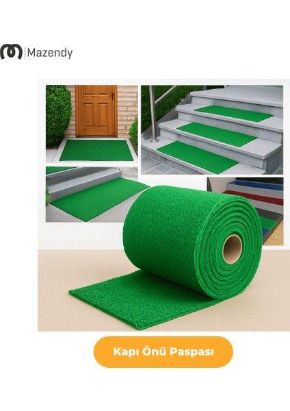 Kıvırcık Paspas 1X8M 14MM Turkuaz Kapı Önü Kaymaz Dış Mekan Halısı modelleri