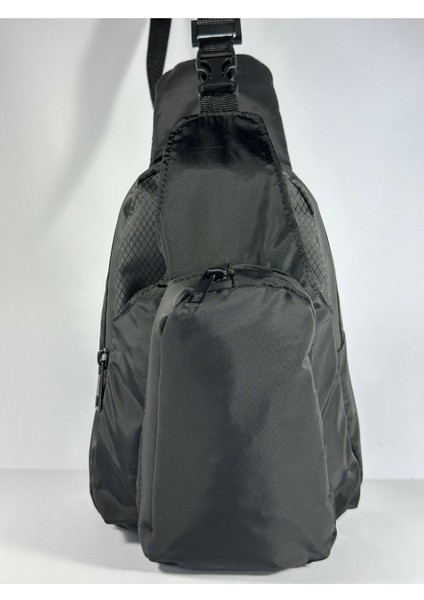 Siyah Su Geçirmez Çapraz Bel Çantası, Kullanışlı ve Şık Tasarım. fiyatları