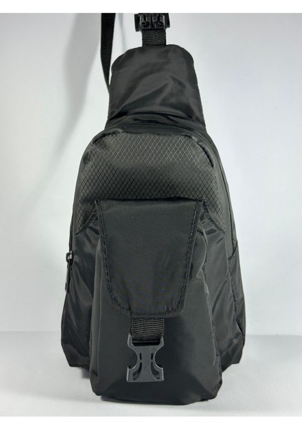 Siyah Su Geçirmez Çapraz Bel Çantası, Kullanışlı ve Şık Tasarım. modelleri