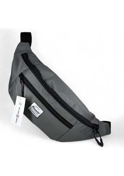 Gri Çok Cepli Omuz ve Bel Çantası, Günlük Kullanım Için Şık ve Pratik Tasarım fiyatları