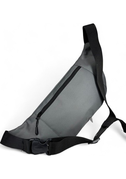 Gri Çok Cepli Omuz ve Bel Çantası, Günlük Kullanım Için Şık ve Pratik Tasarım modelleri