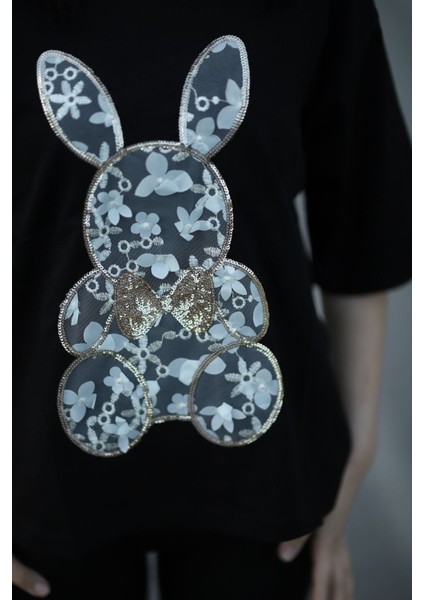 Rabbit Işlemeli T-Shirt fiyatları
