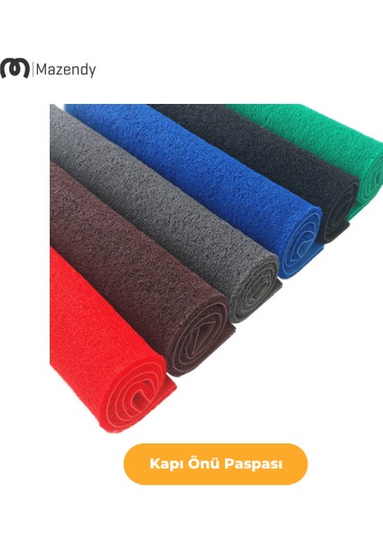 Kıvırcık Paspas 1X4M 14MM Kırmızı Kapı Önü Kaymaz Dış Mekan Halısı fiyatları