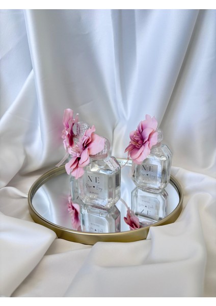 İncili Kolonya Şişesi 10 Adet Söz, Nişan, Nikah, Kına, Düğün, Doğum Günü, Yeni Doğan, Sünnet, Mevlid ve Özel Günler Için Hediyelik