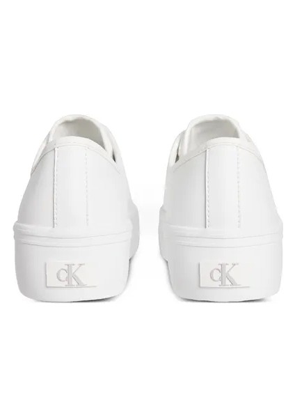 Kadın Deri Düz Platform Beyaz Sneaker YW0YW01886-YAF fiyatları
