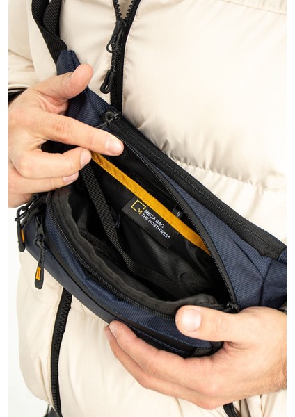 Şık ve Kullanışlı Çapraz Omuz, Göğüs ve Bel Çantası, Fermuarlı, Kaliteli Mavi Renk fiyatları