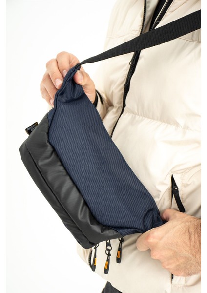 Şık ve Kullanışlı Çapraz Omuz, Göğüs ve Bel Çantası, Fermuarlı, Kaliteli Mavi Renk modelleri