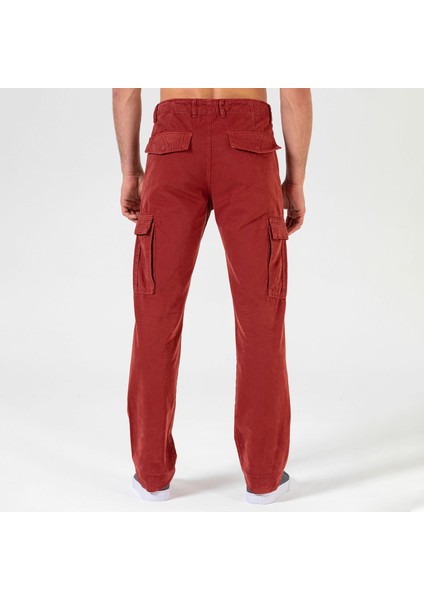 Erkek Pantolonlon Woods Bordo