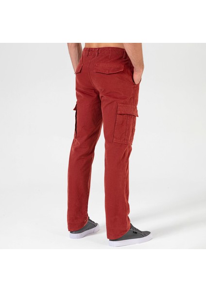 Erkek Pantolonlon Woods Bordo