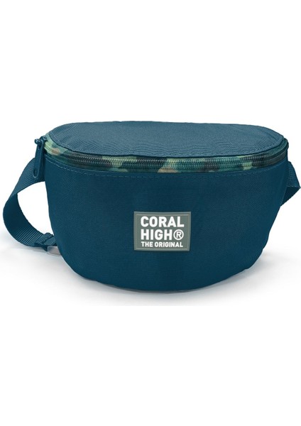 Mavi Kamuflaj Desenli Bel Çantası 11539