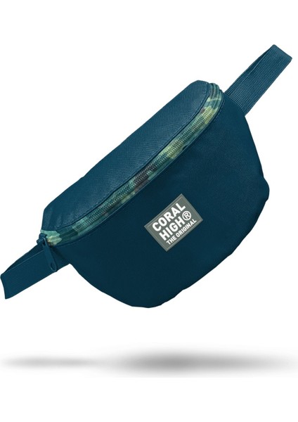 Mavi Kamuflaj Desenli Bel Çantası 11539