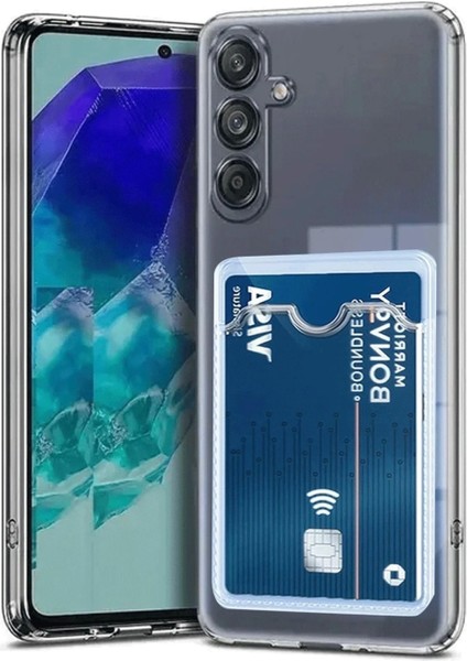 Samsung Galaxy A36 Kılıf Kart Şeffaf Silikon - Şeffaf