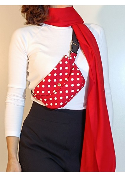 Küçük Puantiyeli Bel Çantası, Şık ve Hafif Tasarım, Renk Seçenekleriyle Rahat Kullanım fiyatları