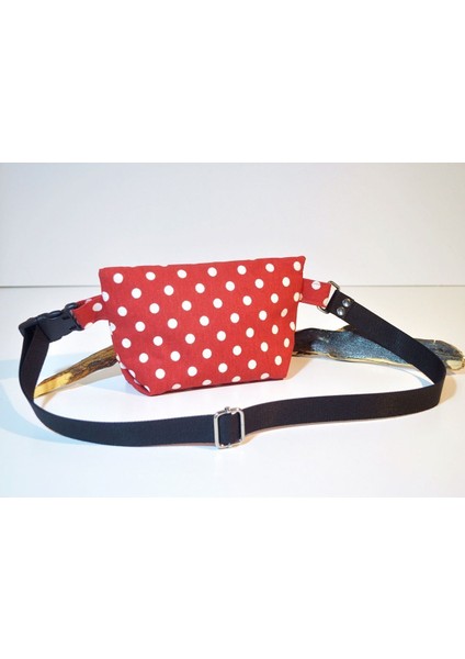 Küçük Puantiyeli Bel Çantası, Şık ve Hafif Tasarım, Renk Seçenekleriyle Rahat Kullanım