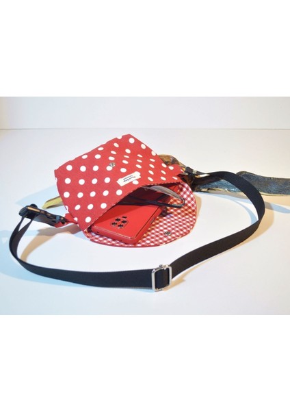 Küçük Puantiyeli Bel Çantası, Şık ve Hafif Tasarım, Renk Seçenekleriyle Rahat Kullanım