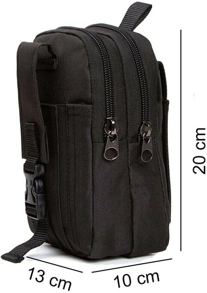 Şık ve Kullanışlı Taktik Bel ve Kemer Çantası, Siyah Renk, NP850 Modeli indirimleri