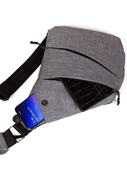 Gri Erkek Omuz Askılı Heybe Çanta, Şık ve Kullanışlı Tasarım fırsatları
