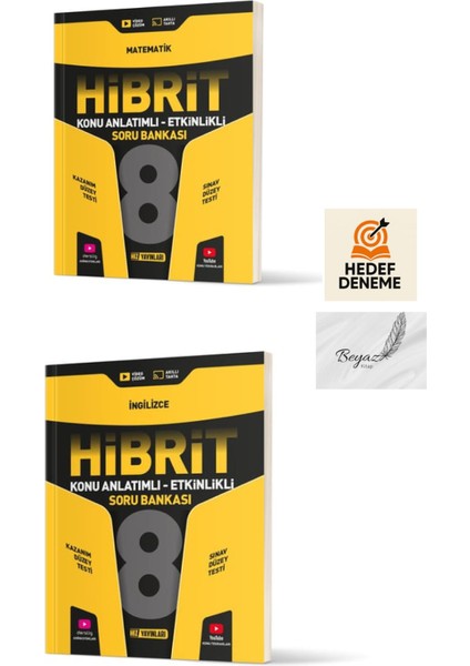 Hız 8.sınıf Hibrit Matematik Ingilizce Konu Anlatımlı Soru Bankası Hedef Deneme